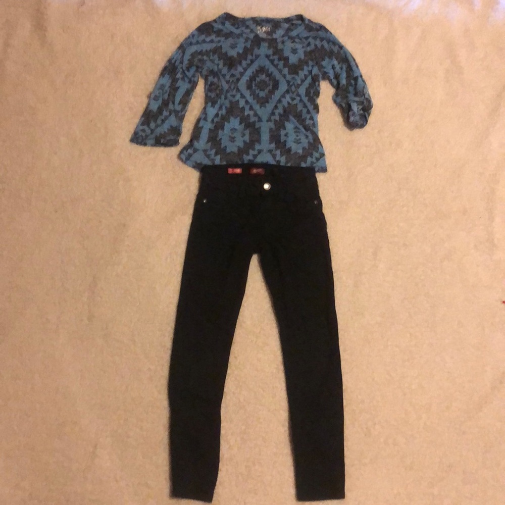 Black jeggings